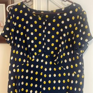 Talbots polka dot dress, very nice material 14w. Wore once. Great condition